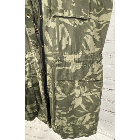 Decree Women's Camouflage Jeweled Full Zip Drawstring Waist Sleeveless Vest XL - Picture 8 of 16